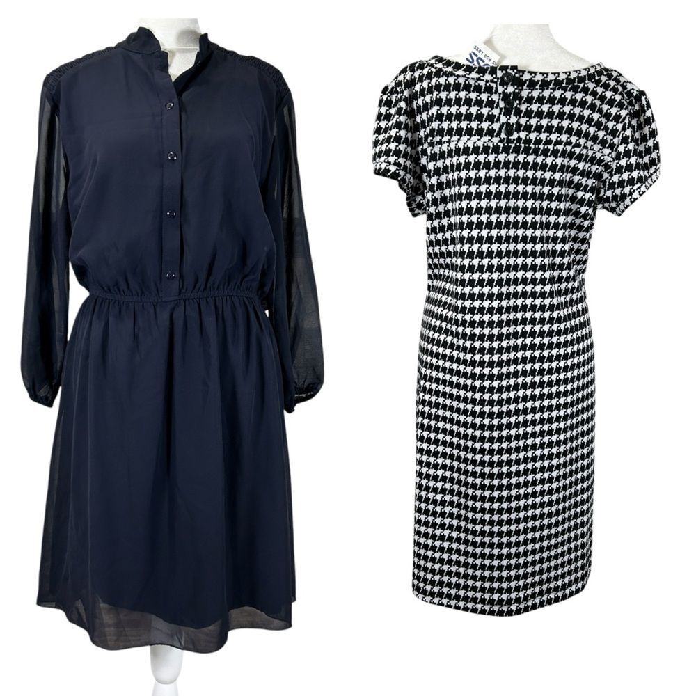 Lot of 2 ENFOCUS STUDIO Women Dresses Size 14 Bundle